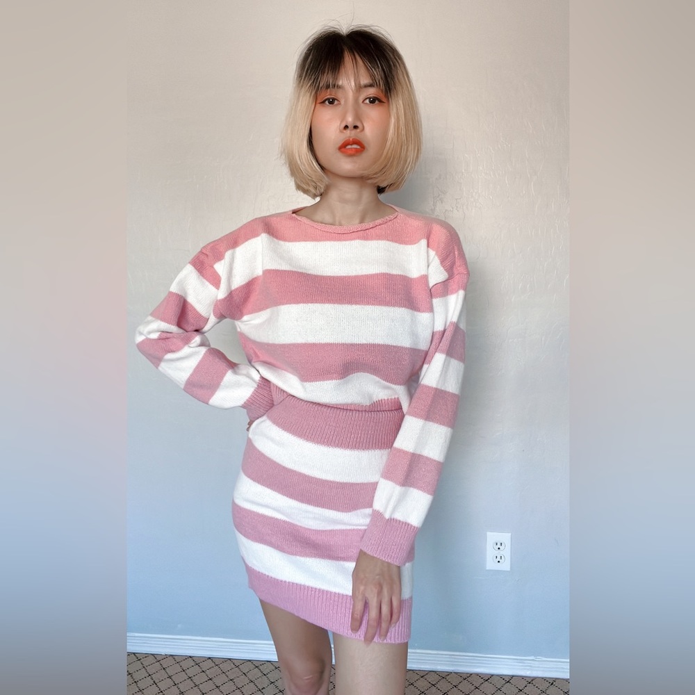 BRAND NEW! 2 pieces pink sweat dress